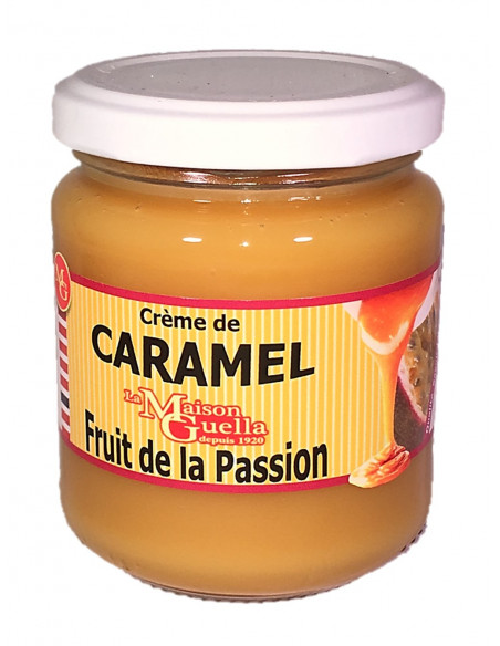 Crème de caramel au beurre salé et au fruit de la passion